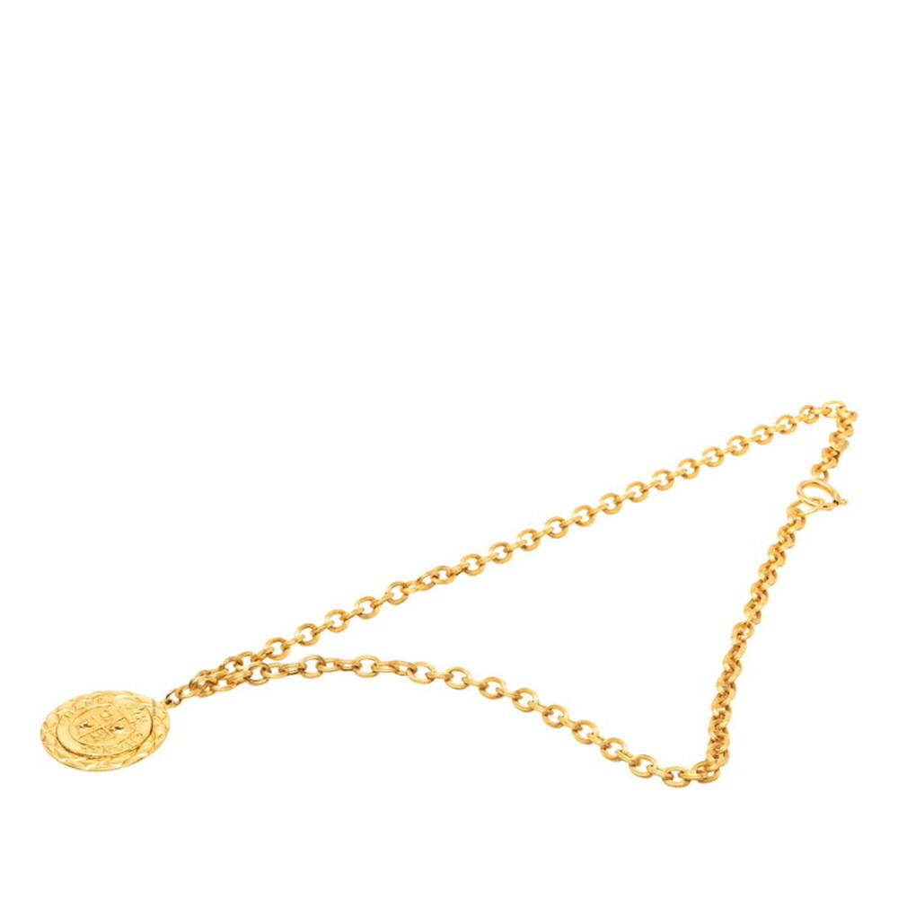 CHANEL Authentic Gold Logo Necklace - Picture 3 of 6